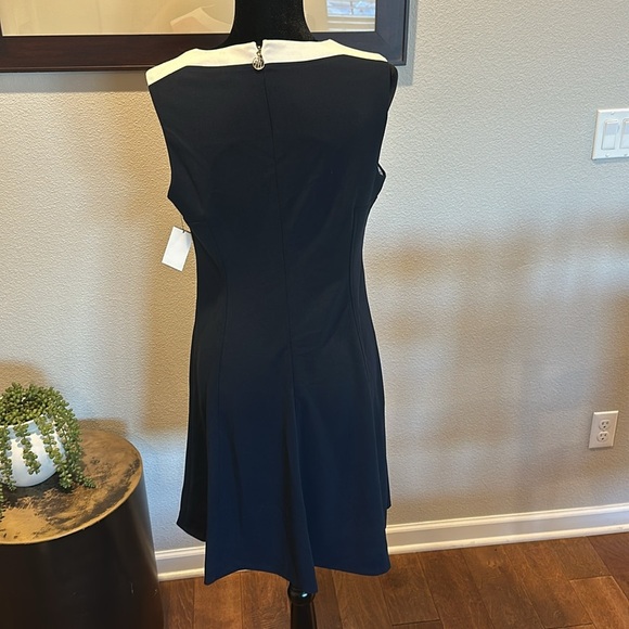 Tommy Hilfiger‎ Womens Colorblocked Fit & Flare Dress Round Neckline Size 10 NWT - Picture 5 of 7